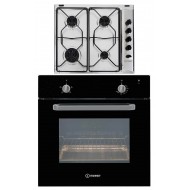 Indesit IFV220BL four encastrable électrique + plaque à gaz