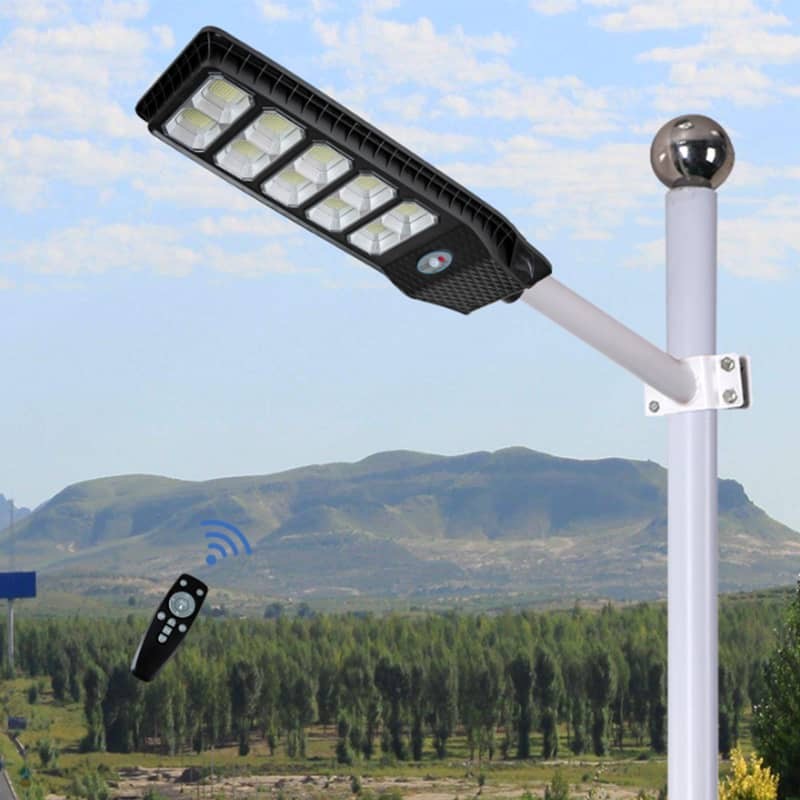 UKC Lampadaire Solaire SLM 1200W avec support