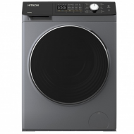 Hitachi BD-1054HVOS lave-linge inverter 10,5 Kg, interface LED tactile, consommation électrique 1800W, silver-noir