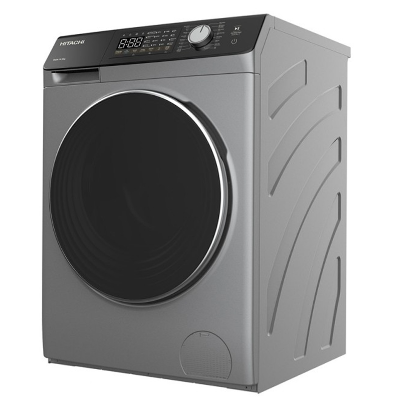 Hitachi BD-1054HVOS lave-linge inverter 10,5 Kg, interface LED tactile, consommation électrique 1800W, silver-noir