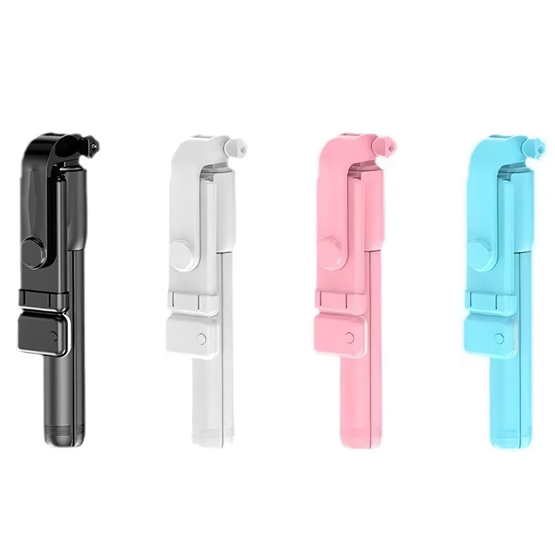 Trépied portable à selfie en alliage d'aluminium avec lumière, Bluetooth