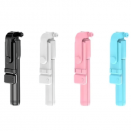 Trépied portable à selfie en alliage d'aluminium avec lumière, Bluetooth