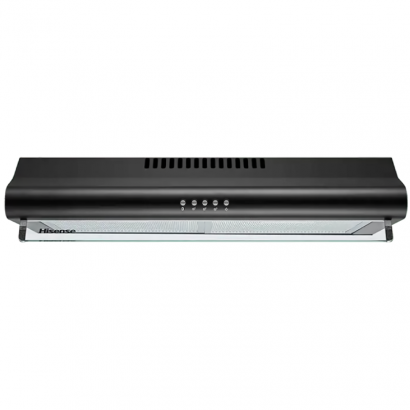 Hisense HHO60PABL Hotte de cuisine | Extracteur avec ventilateur d'échappement à 3 vitesses | Capacité 180m3/h, LED, Noir