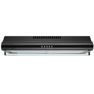 Hisense HHO60PABL Hotte de cuisine | Extracteur avec ventilateur d'échappement à 3 vitesses | Capacité 180m3/h, LED, Noir