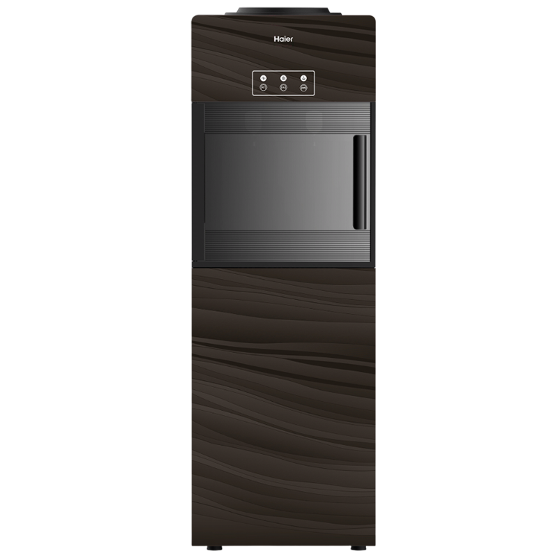 Haier HWDC2462R fontaine à eau avec réfrigérateur, marron foncé