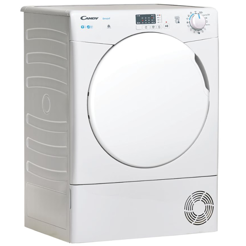 Candy CSEC9LF-S Sèche-linge Smart Pose libre, A condensation, 9 Kg, Class B, Blanc, Contenu supplémentaire