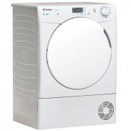 Candy CSEC9LF-S Sèche-linge Smart Pose libre, A condensation, 9 Kg, Class B, Blanc, Contenu supplémentaire