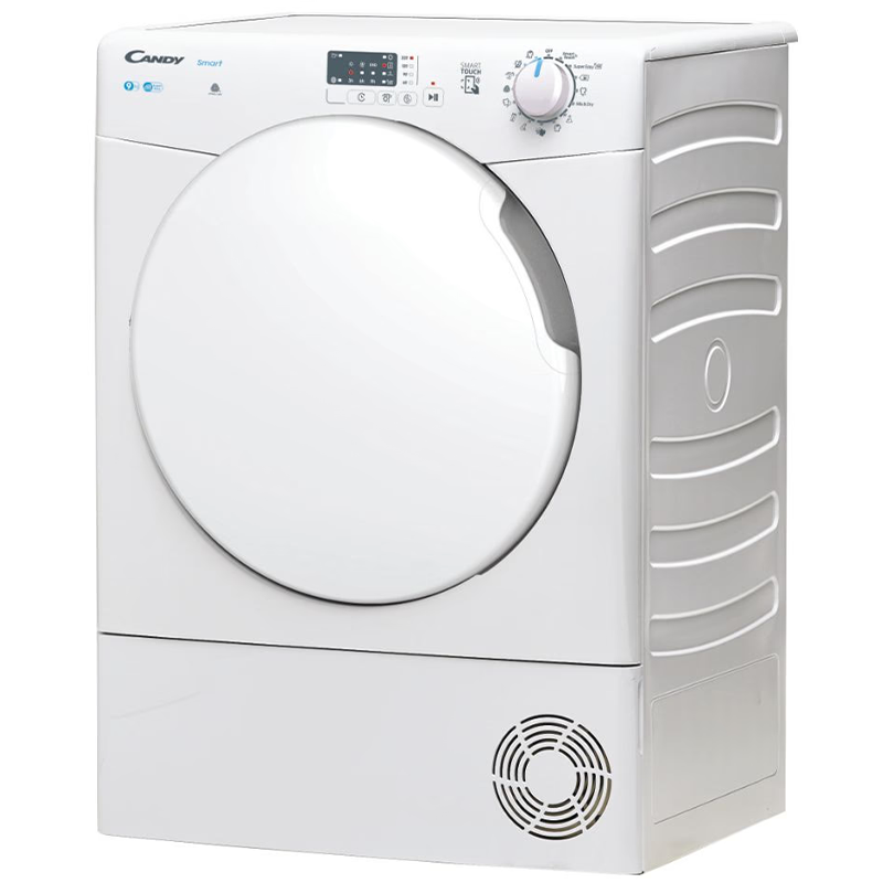 Candy CSEC9LF-S Sèche-linge Smart Pose libre, A condensation, 9 Kg, Class B, Blanc, Contenu supplémentaire