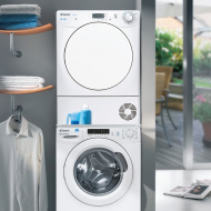 Candy CSEC9LF-S Sèche-linge Smart Pose libre, A condensation, 9 Kg, Class B, Blanc, Contenu supplémentaire