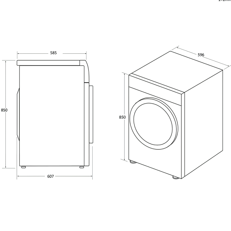 Candy CSEC9LF-S Sèche-linge Smart Pose libre, A condensation, 9 Kg, Class B, Blanc, Contenu supplémentaire
