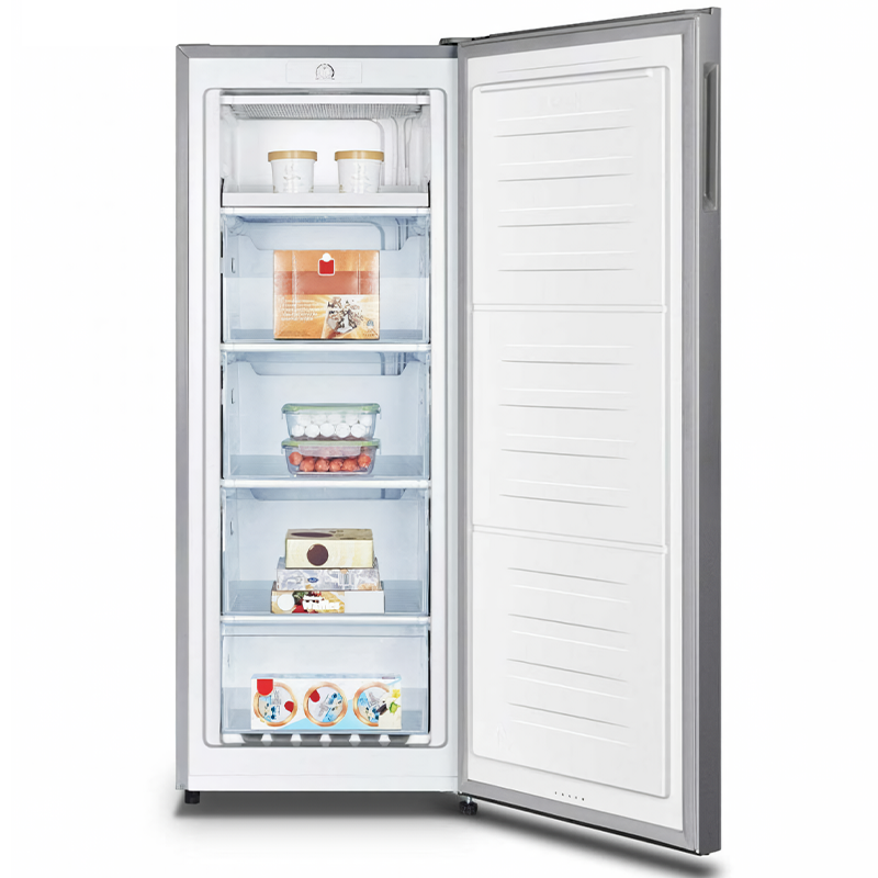 Hisense RS20DC4SA Congélateur vertical | 5 tiroirs, 157 litres | Defrost, A++ | Acier inoxydable