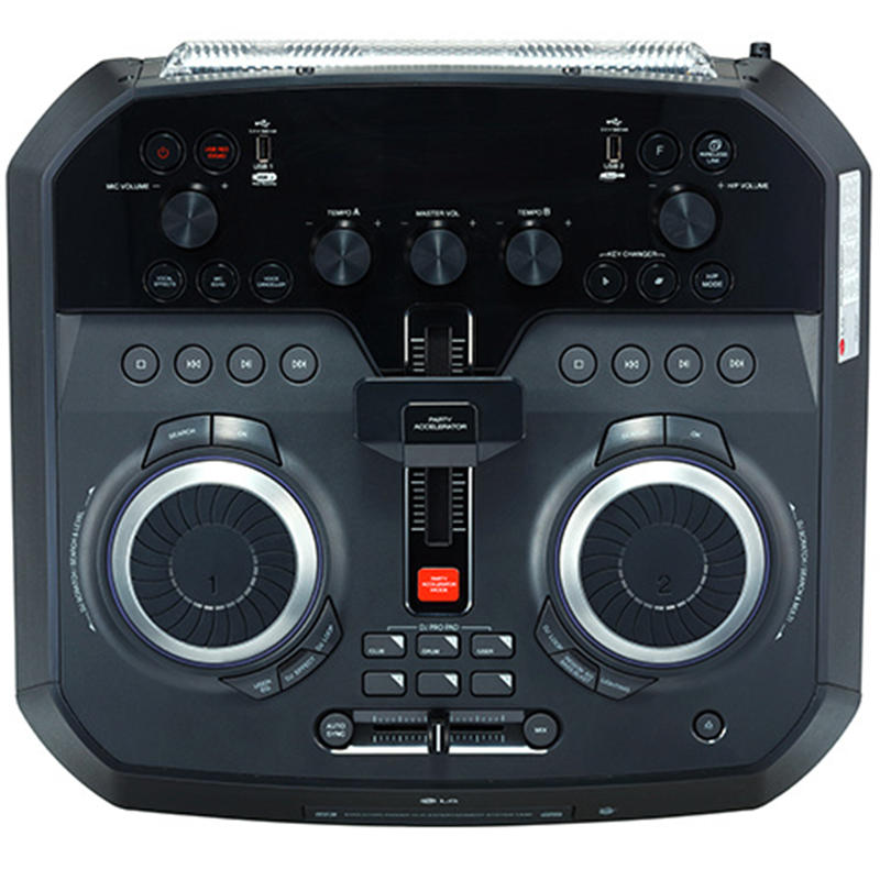 LG CK99 XBOOM Chaîne Hi-Fi 5000W avec créateur karaoké, Doté d'une basse de compression et d’un caisson de basse X-Shiny