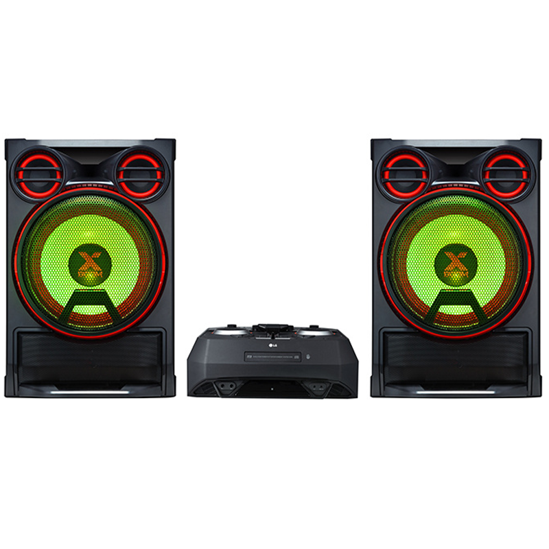 LG CK99 XBOOM Chaîne Hi-Fi 5000W avec créateur karaoké, Doté d'une basse de compression et d’un caisson de basse X-Shiny