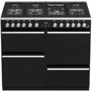 Enduro PCK100X60X Cuisinière avec affichage | 3 fours électriques, 7 feux à gaz | Chauffe-plat intégré