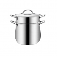 Couscoussier en acier inoxydable, Couvercle en verre , 26 cm