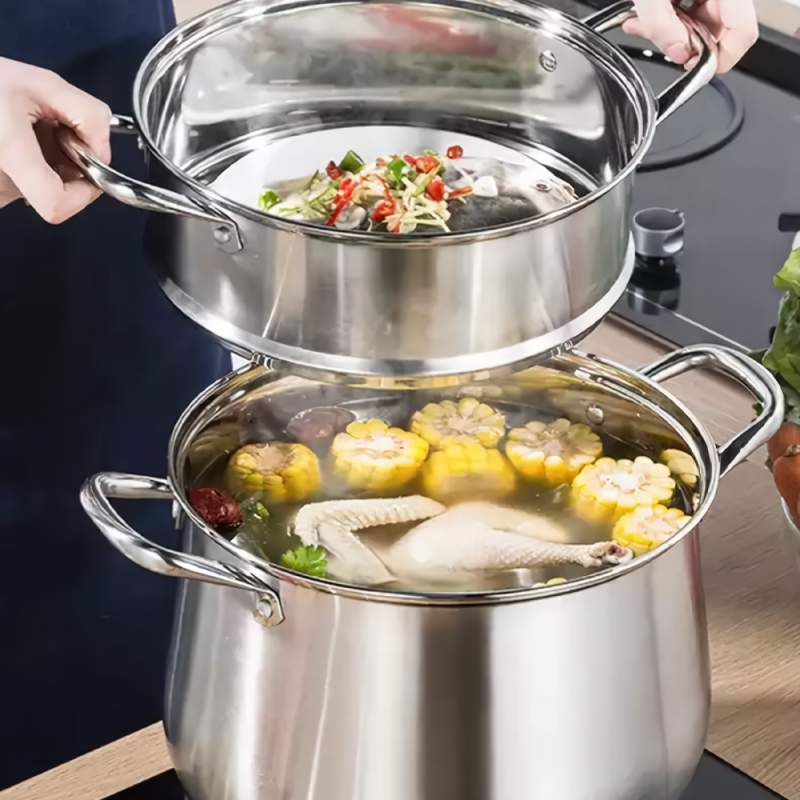 Couscoussier en acier inoxydable, 26 cm | helloprice.sn