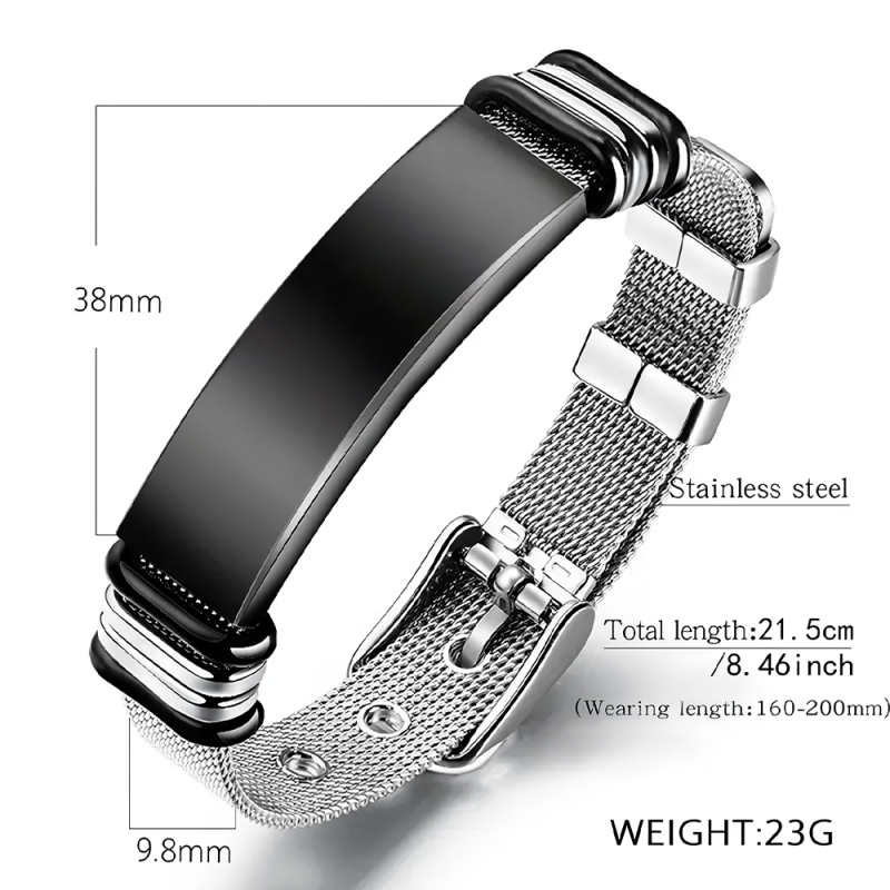 Bracelet en titane et Acier inoxydable - Helloprice