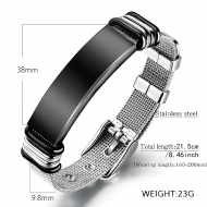 Bracelet en titane et Acier inoxydable - Helloprice