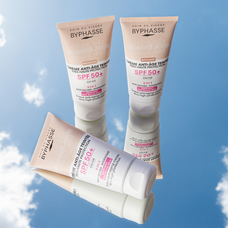 Byphasse crème anti-âge teintée, SPF 50 + - Helloprice