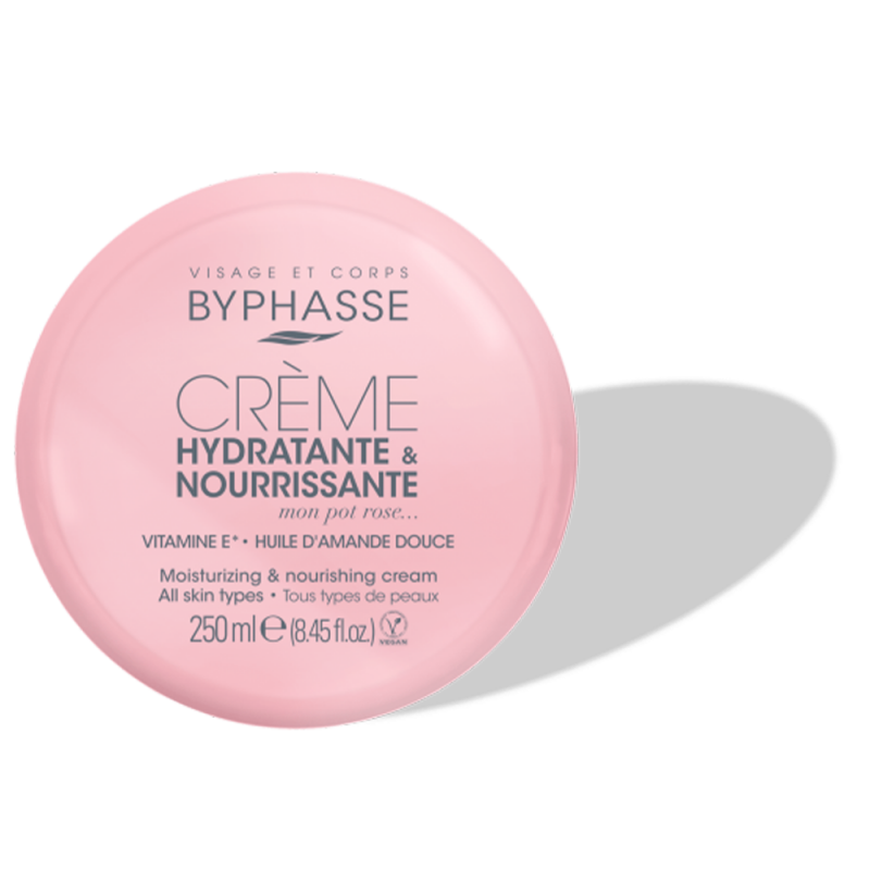 Byphasse crème hydratante et nourrissante, Vitamine E, 250ml