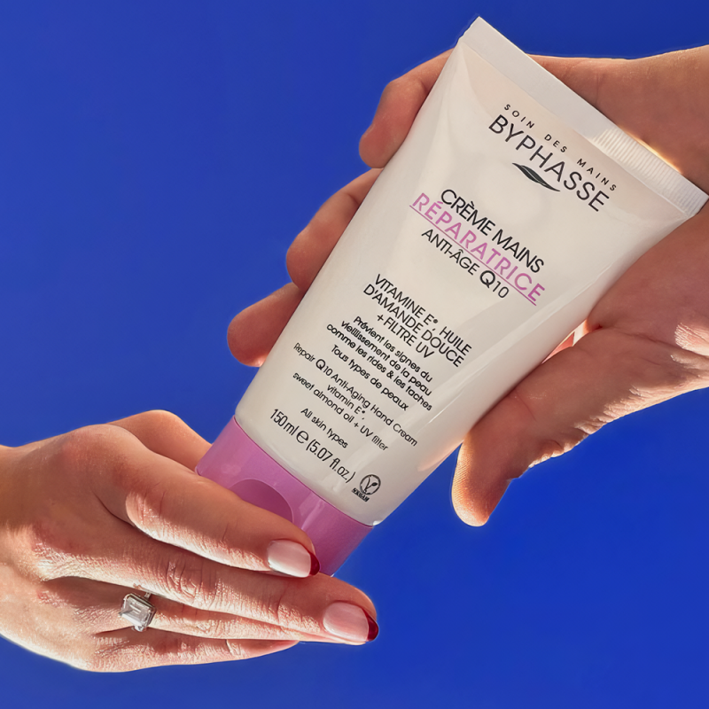 Byphasse crème mains réparatrice, Anti-âge Q10,  150ml