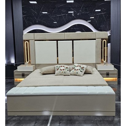 Lora Chambre à coucher | 6battants | 6pieces | Beige