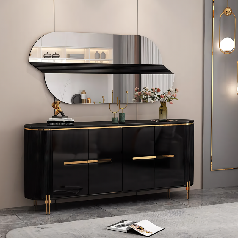 Table de console G6318 + M6318 – Console murale + miroir décoratif