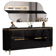 Table de console G6318 + M6318 – Console murale + miroir décoratif