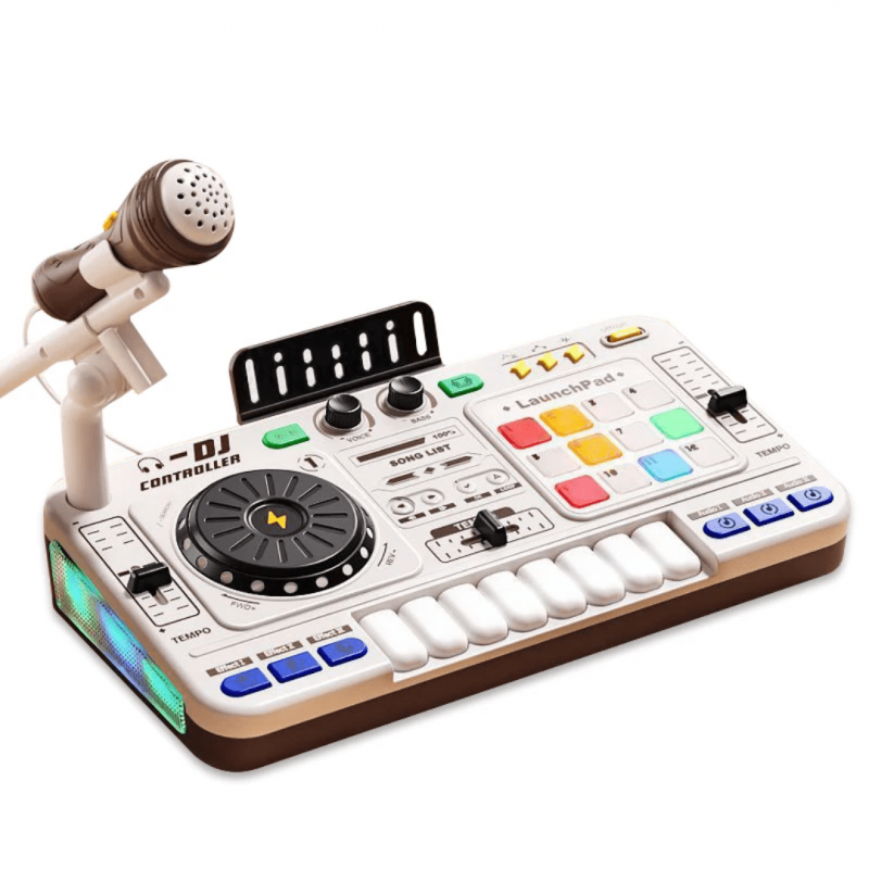 Instrument de Mix multifonctionnel Bluetooth | DJ Mixer disc player microphone, jouet créatif