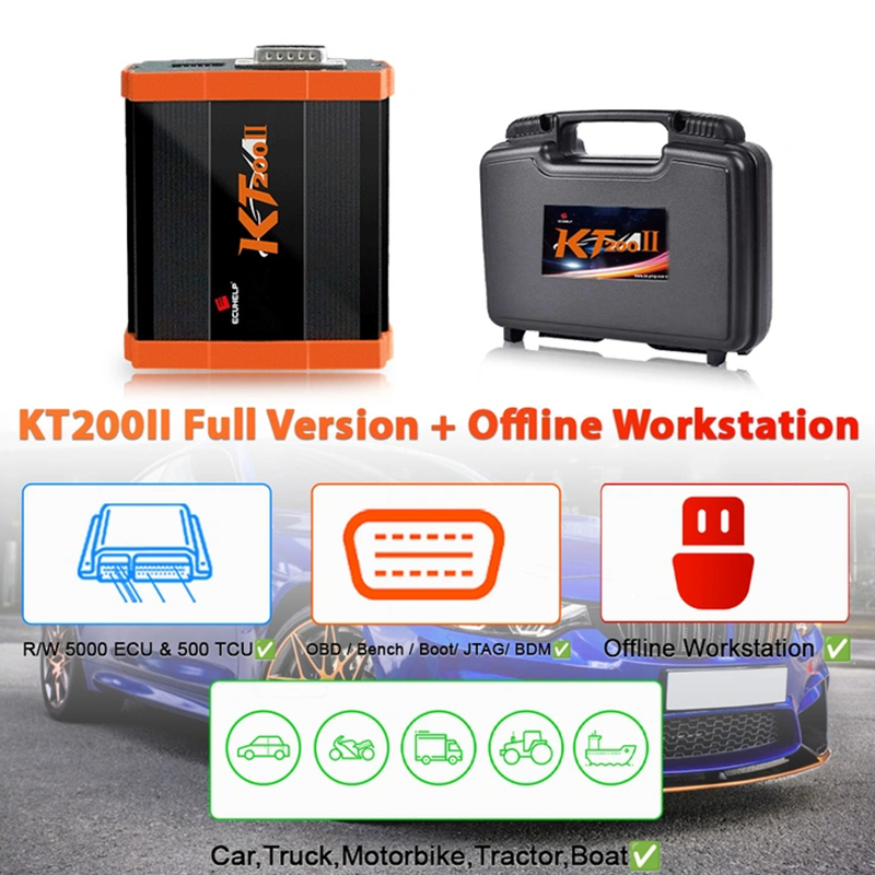 ECUHELP KT200II outil de diagnostic | Le programmateur universel ECU/TCU, ingénieurs et techniciens auto