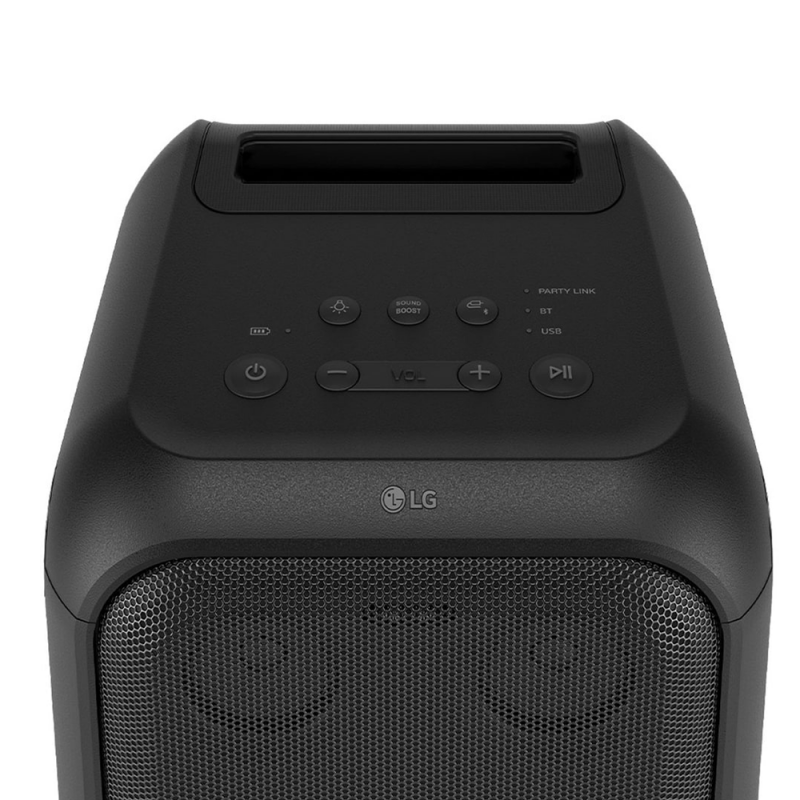 LG XBoom XL5T – Enceinte Bluetooth 200W, Autonomie 12h, Résistance à l’eau IPX4, Haut-parleur grave 6,5 pouces