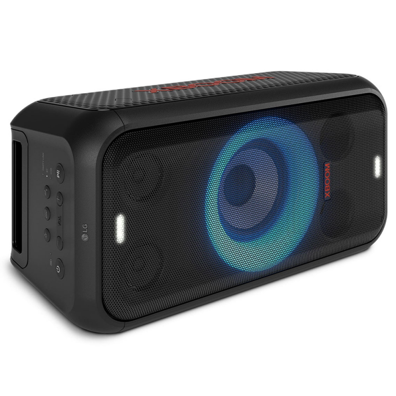 LG XBoom XL5T – Enceinte Bluetooth 200W, Autonomie 12h, Résistance à l’eau IPX4, Haut-parleur grave 6,5 pouces