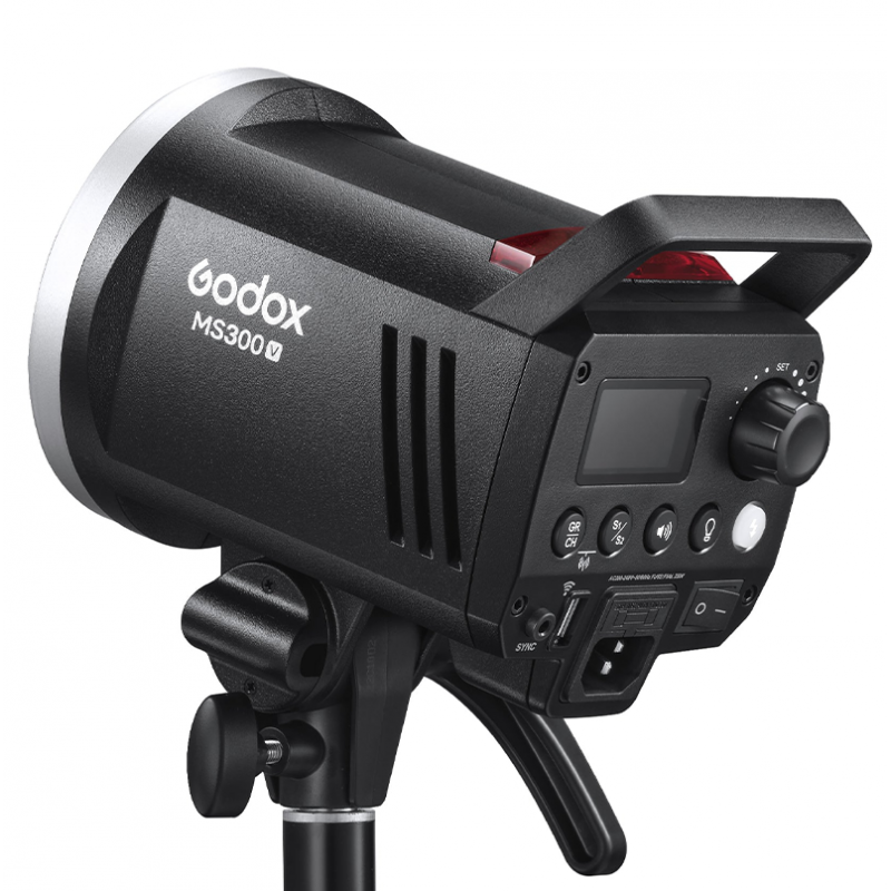 Godox MS300-V - Flash de studio 300Ws - Lumière stroboscopique et Lampe de modélisation LED  5600K ±200K - monture bowens