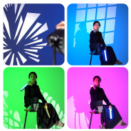 Bussi MG06 Pro Spotlight| Projecteur optique à zoom réglable conique 33/36° | Lumière créative | Accessoires flash studio