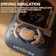 Volant interactif pour enfants, jouet polyvalent et robuste avec musique et effets sonores