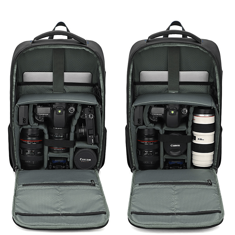 Sac photo multi-usage avec compartiments modulables | camera drone backpack 16” laptop ergonomique | sac à dos photographie