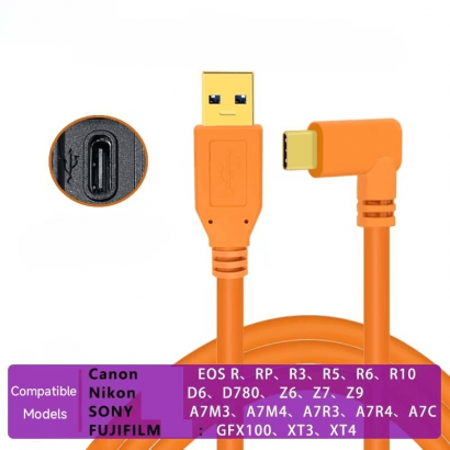 Câble caméra USB 3.0 Type-C – connexion directe appareil photo vers PC – qualité stable et fluide