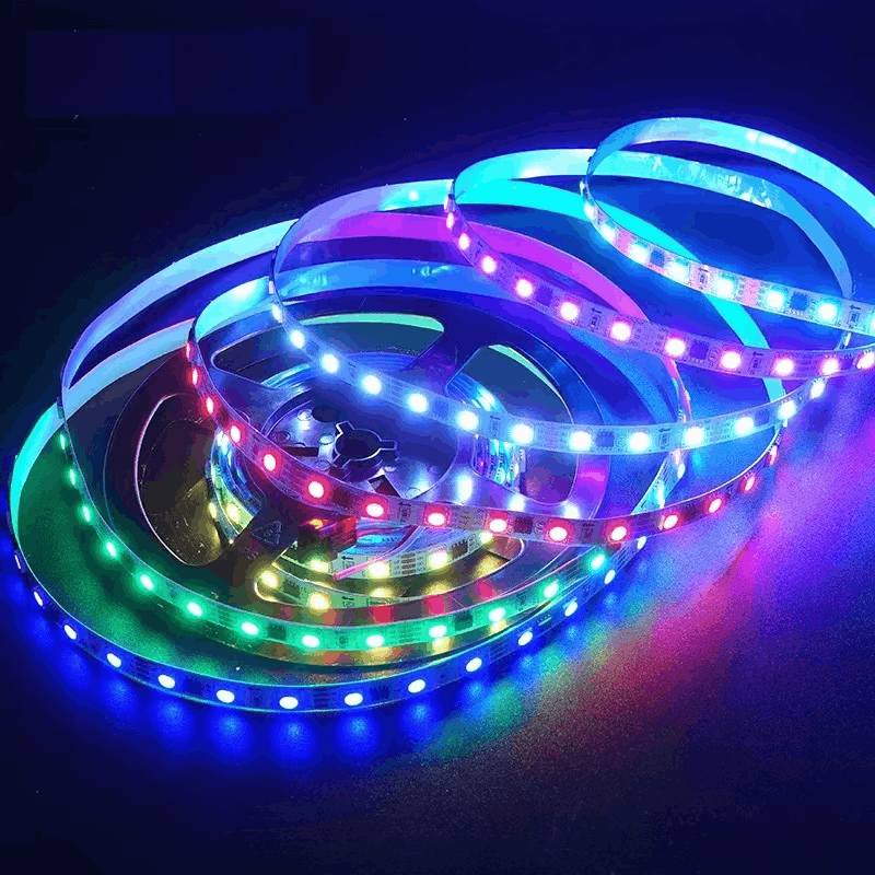 Bande LED RVB 100 Pieds éclairage flexible – ruban lumineux multicolore, application intelligente et télécommande