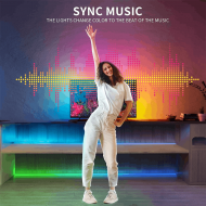 Bande LED RVB 100 Pieds éclairage flexible – ruban lumineux multicolore, application intelligente et télécommande