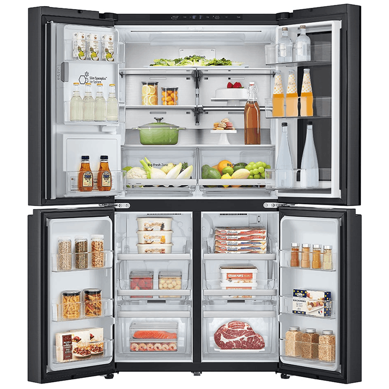 LG GC-X24FFCAB, réfrigérateur 4 portes 668L side by side instaView – machine à glaçons, ThinQ wi-fi et smart inverter