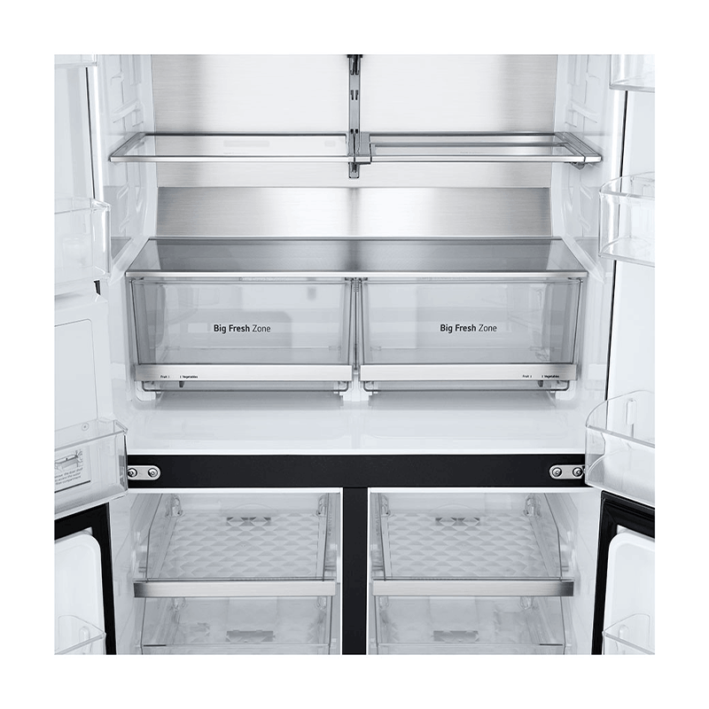 LG GC-X24FFCAB, réfrigérateur 4 portes 668L side by side instaView – machine à glaçons, ThinQ wi-fi et smart inverter