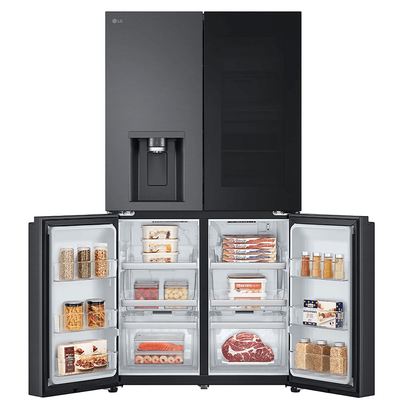 LG GC-X24FFCAB, réfrigérateur 4 portes 668L side by side instaView – machine à glaçons, ThinQ wi-fi et smart inverter