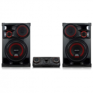 LG XBOOM CL98 mini chaîne hi-fi 3500W, effets DJ et karaoké – mini système audio woofer x-shiny  party link, éclairage x-flash