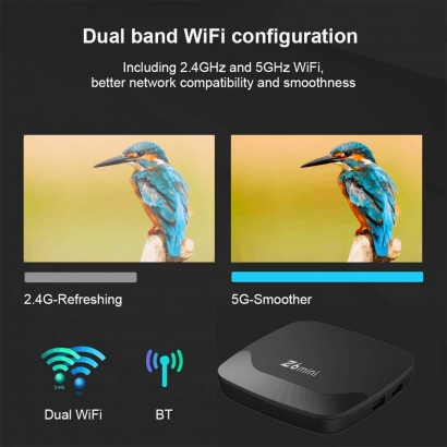 Z6mini boîtier TV  android 13, smart box 4K – décodeur smart TV 4K wifi et bluetooth, streaming 4K UHD et télécommande