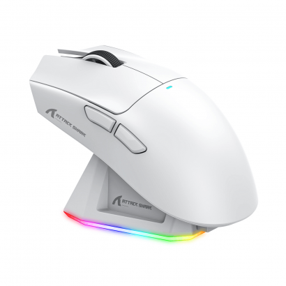 Attack Shark X11 souris gaming sans fil | tri-mode, station de charge magnétique dock RGB
