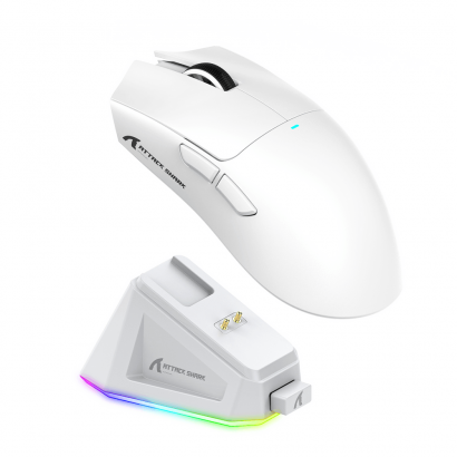 Attack Shark X11 souris gaming sans fil | tri-mode, station de charge magnétique dock RGB