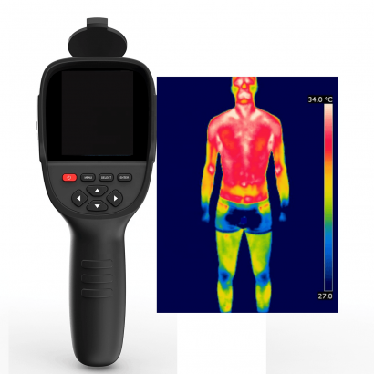 HTI HT-18+ caméra thermique infrarouge portable – capteur température corporelle et industrielle, enregistrement vidéo