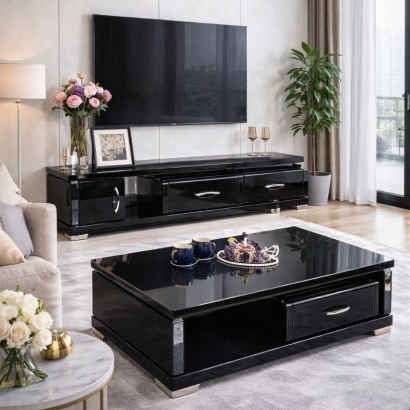 Table téléviseur TV204 + table basse – Mobilier moderne