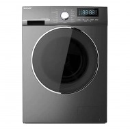 Sharp ES-FEI812DLZ-S machine à laver frontale – lave-linge inverter 8KG gris, essorage rapide