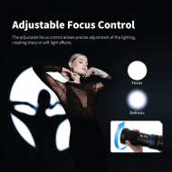 Bussi MG06 Pro Spotlight| Projecteur optique à zoom réglable conique 33/36° | Lumière créative | Accessoires flash studio